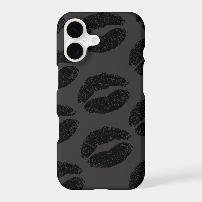 Black Kisses  iPhone Case (Back)