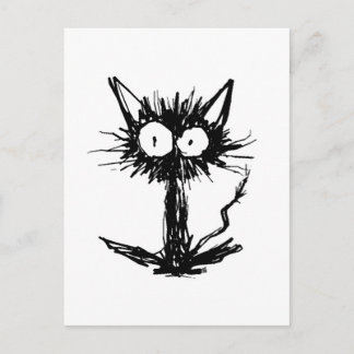 Black Kitten Postcard