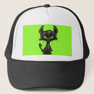 Black Kitten Trucker Hat