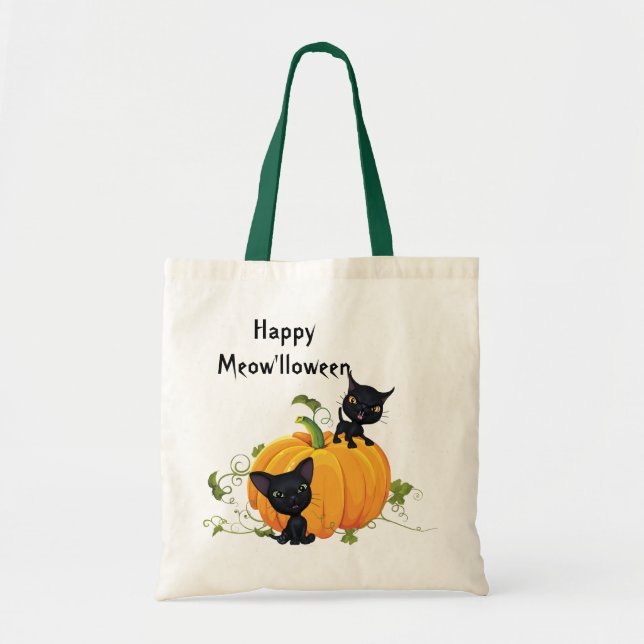 Black Kittens Pumpkin Halloween  Bag (Front)