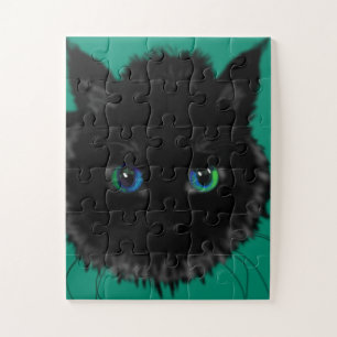 Black Kitty Jigsaw Puzzle