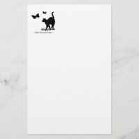 Black Kitty Kats R Free Stationary