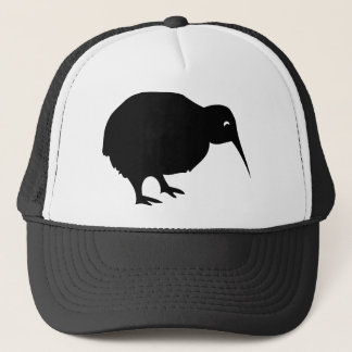 black kiwi trucker hat