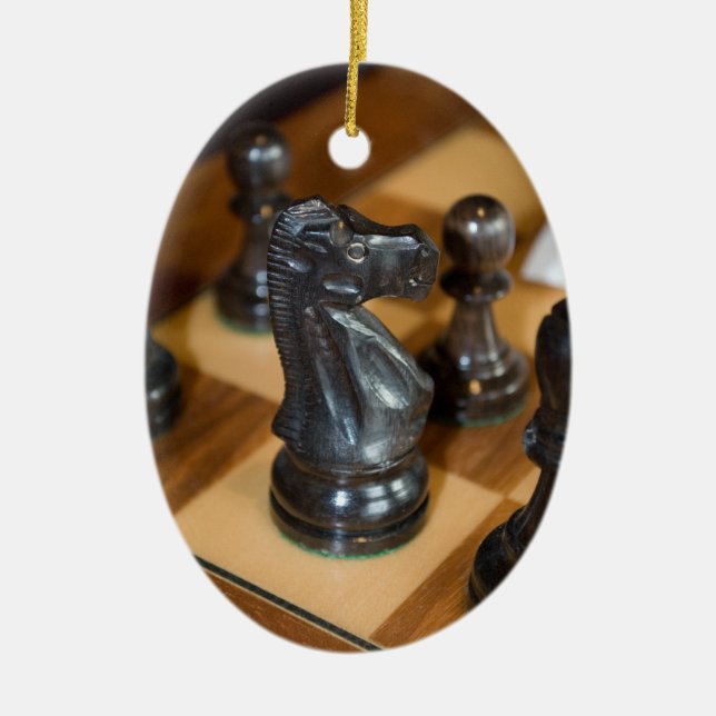 Black Knight Ceramic Tree Decoration (Front)