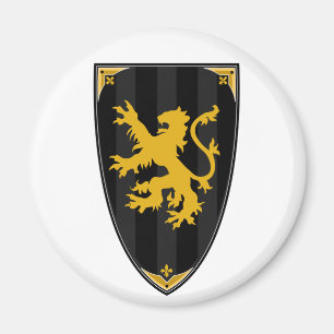 Black Knights Shield Magnet