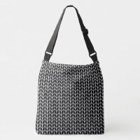 BLACK KNIT Crossbody Bag
