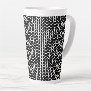 BLACK KNIT Tall Latte Mug