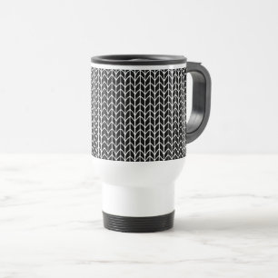 BLACK KNIT Travel Mug