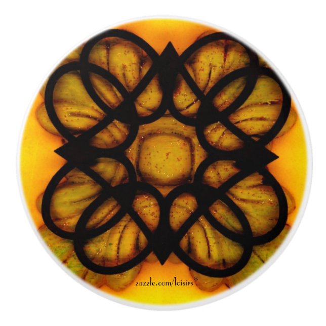 Black Knob Ceramic Pull (Front)