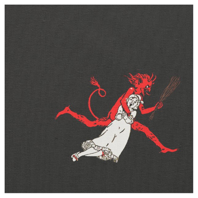 Black Krampus Fabric (Close Up)