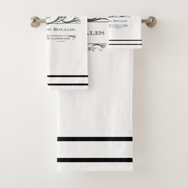 Black L’ hotel Des Royales Bathroom Towel Set (Insitu)
