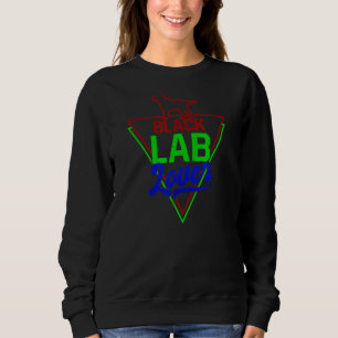 Black Lab 80s Black Labrador Sweatshirt