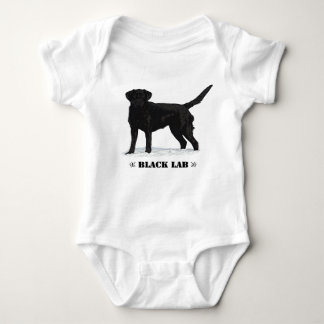 Black Lab Baby Bodysuit