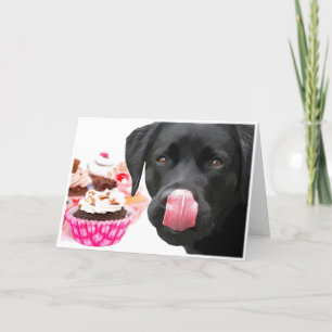 Black Lab Birthday Card - Dog Birthday