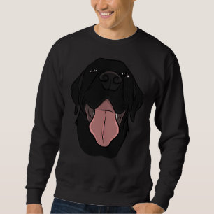 Black Lab Black Labrador Retriever Black Lab Short Sweatshirt