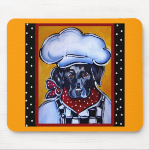 Black Lab Chef Mouse Pad