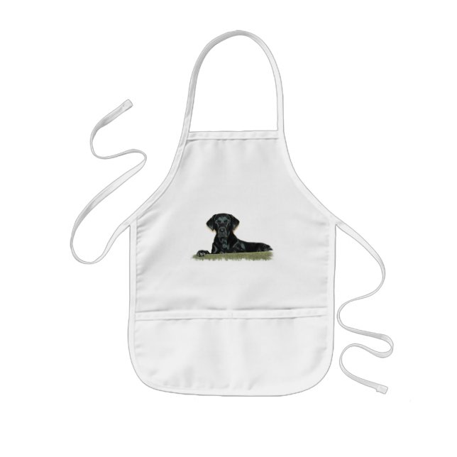 Black Lab Children's Apron (Front)