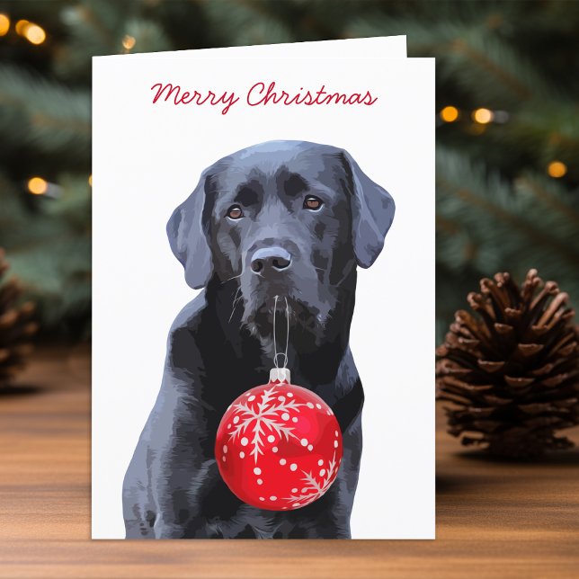 Black Lab Christmas - Labrador Holiday - Black Dog (Creator Uploaded)