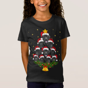 Black Lab Christmas Tree Dog Lover Xmas Funny Cute T-Shirt