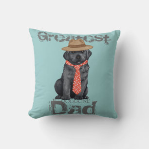 Black Lab Dad Cushion