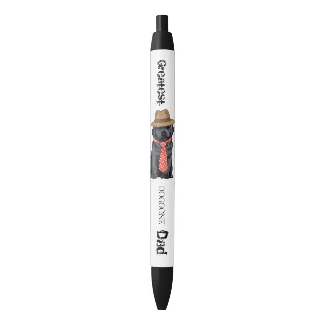 Black Lab Dad Ink Pen (Front Vertical)