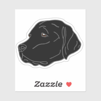 Black Lab Dog Laptop Phone Sticker