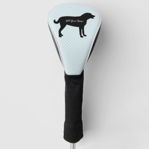 Black Lab Dog Personalised Name Golf Head Cover