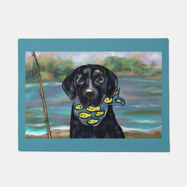 BLACK LAB  DOORMAT (Front)