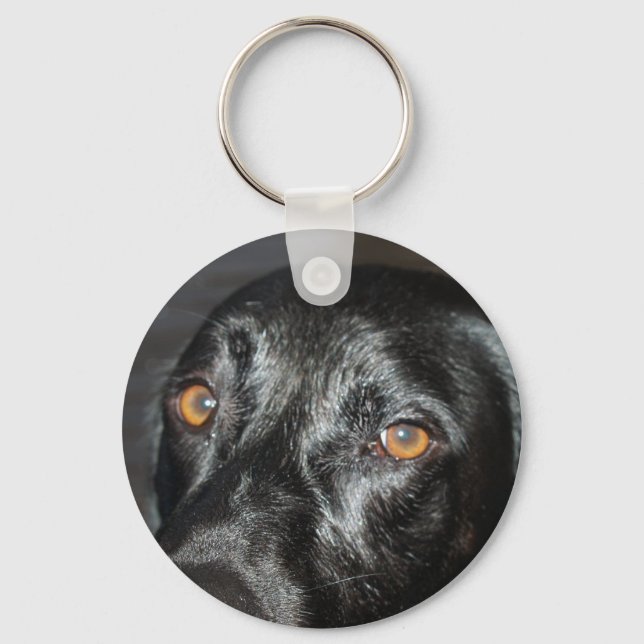 black lab eyes key ring (Front)