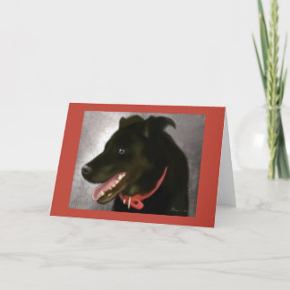 Black Lab Greeting Card