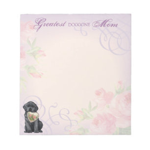 Black Lab Heart Mum Notepad