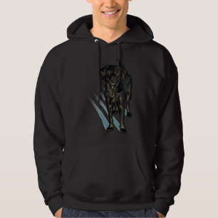 Black Lab In The Snow Hoodie