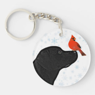 Black Lab Key Ring