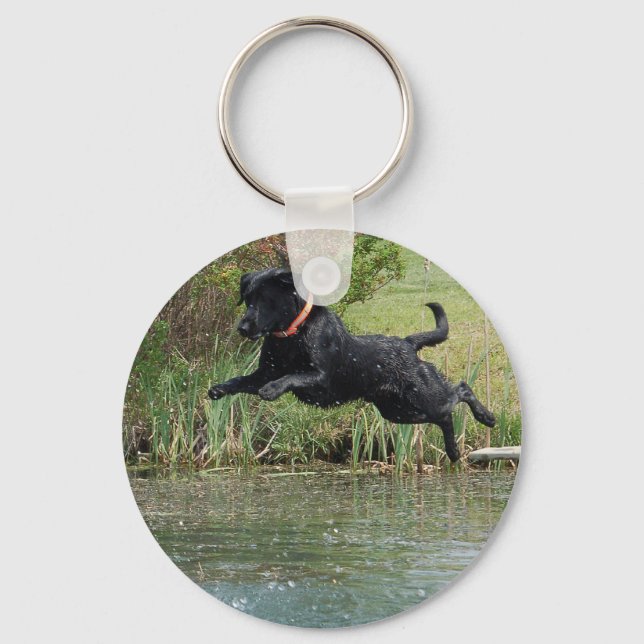Black Lab Keychain (Front)