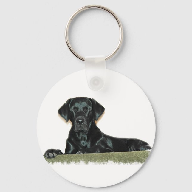 Black Lab Keychain (Front)