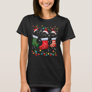 Black Lab Labrador Christmas Socks T-Shirt