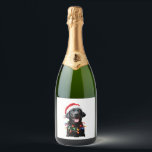 Black Lab Labrador Christmas Tree Light Pajama Dog Sparkling Wine Label<br><div class="desc">Black Lab Labrador Christmas Tree Light Pajama Dog Xmas T-Shirt for Men Women Kids</div>