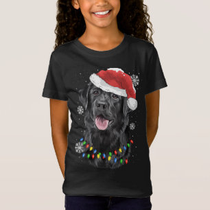 Black Lab Labrador Christmas Tree Light Pajama Dog T-Shirt