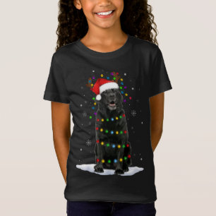 Black Lab Labrador Christmas Tree Light Pajama Dog T-Shirt