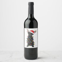 Black Lab Labrador Christmas Tree Light Pajama Dog