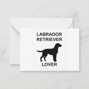 black lab lover card