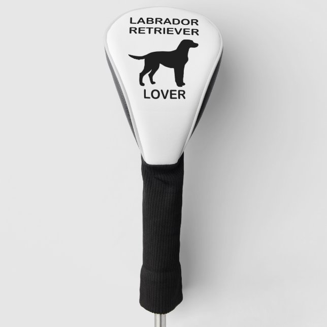 black lab lover golf head cover (Front)