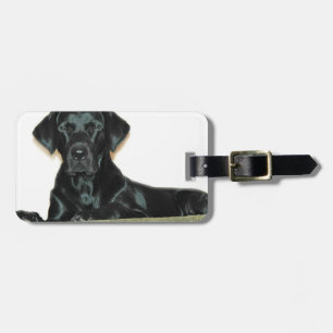 Black Lab Luggage Tag