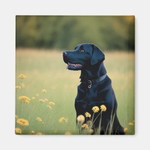 Black Lab Magnet
