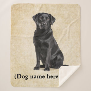 Black Lab Mom Personalized Dog Blanket
