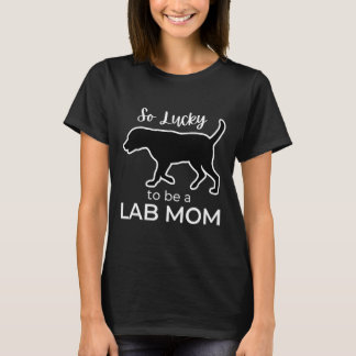 Black Lab Mum Labrador Retriever Lucky St Patrick T-Shirt