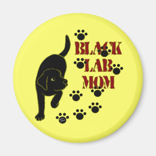 Black Lab Mum Magnet
