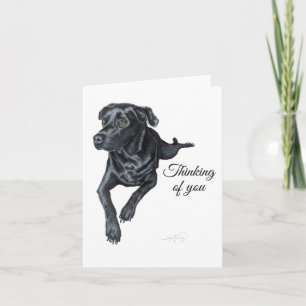 Black Lab - Notecard