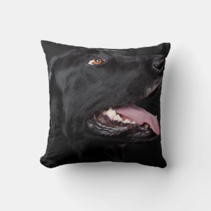 Black Lab Pet Dog Throw Pillow Home Decor