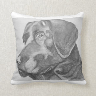 Black Lab Pillow